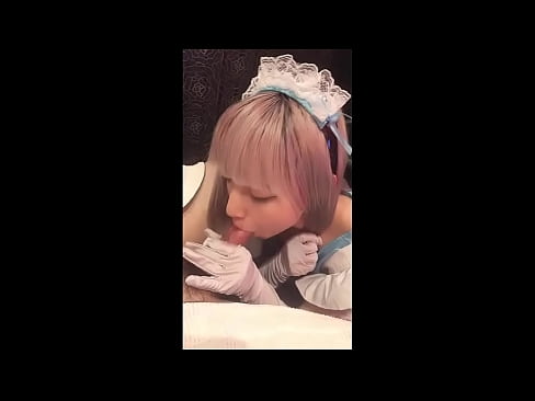 ❤️ Japonský idol [mayuka], kostým francúzskej slúžky, časť 1, fajčenie a honenie s pleťovým mliekom ☑ Tvrdé porno na nás ❌️❤